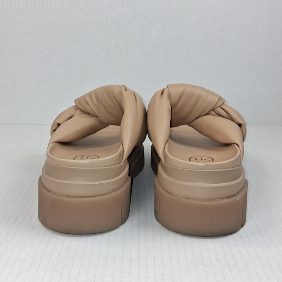 Ash Shilo Nude Knotted Lug Sole Open Toe Mule Sandals - Picture 6 of 7